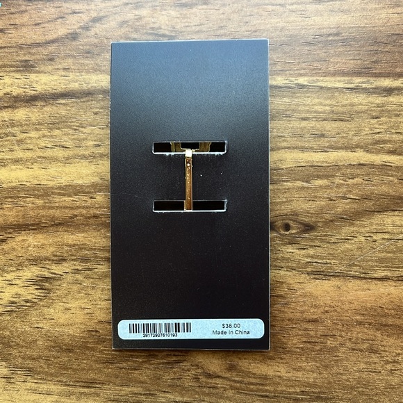 Henri Bendel Romantic Deco Bobby, gold with blue gems - Picture 2 of 2